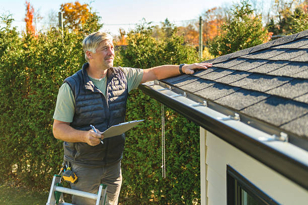 Professional Roof Leak Repair technician working in Augusta, IL